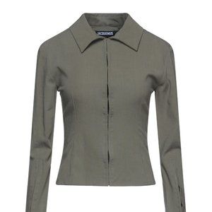 Jaquemus Green Long Sleeve Top with Clasps Size S (34)